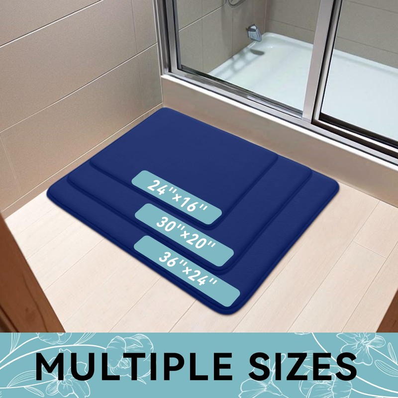 Smiry Tapete de baño de espuma viscoelástica, extra suave, absorbente,