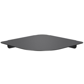 aplslpa 8" Floating Corner Shelf, Metal Corner Shelf Wall Mount for Wall Storage, for Smart Home, Speakers, Internet Router, Security Camera - for Bathroom, Kitchen, Bedroom, and Living Room (Black)