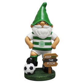 Forever Collectibles UK Limited FOCO Celtic FC Football Scottish League Keep Off The Pitch Garden Gnome Ornament Indoor/Outdoor
