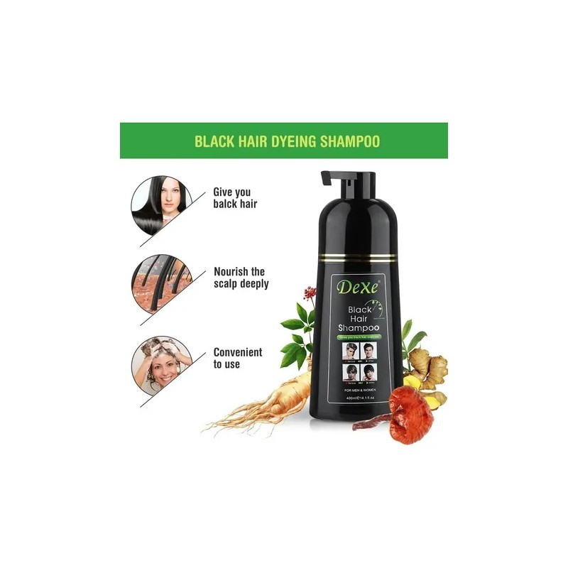 Shampoo Tinte Negro Menos Min Sal Shampo 400