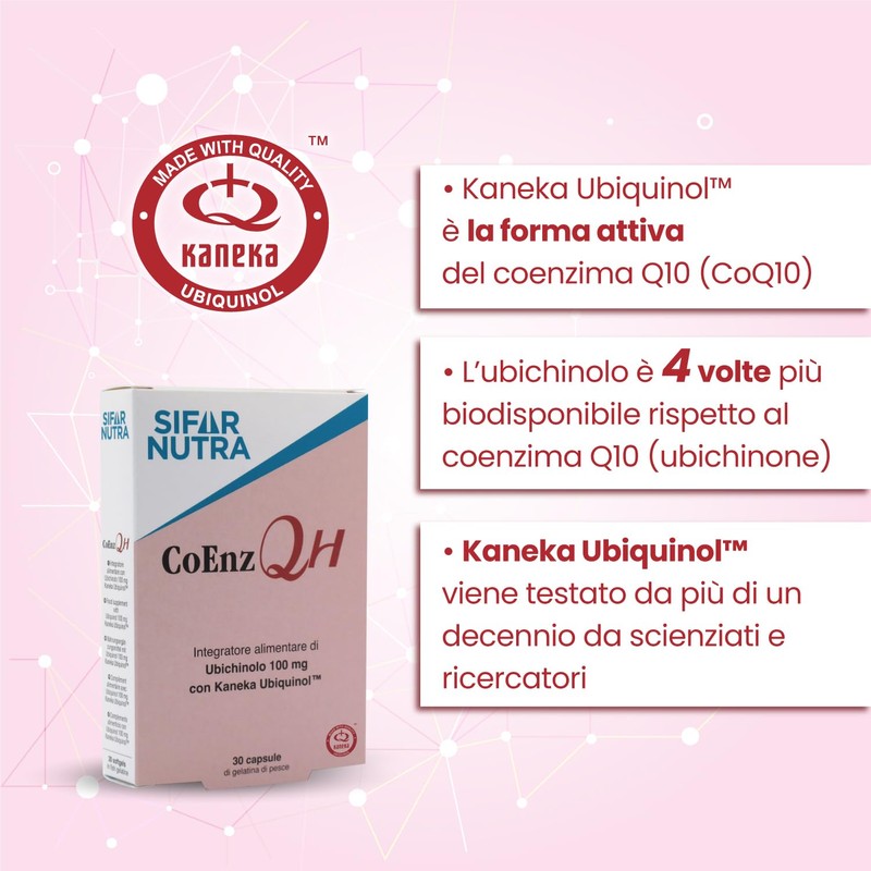 Sifar Nutra CoEnz QH | Kaneka QH | forma attiva