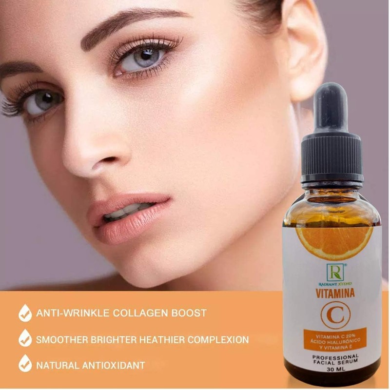 Serum Vitamina C de Alta concentración, Acido Hialuronico, Vitamina E
