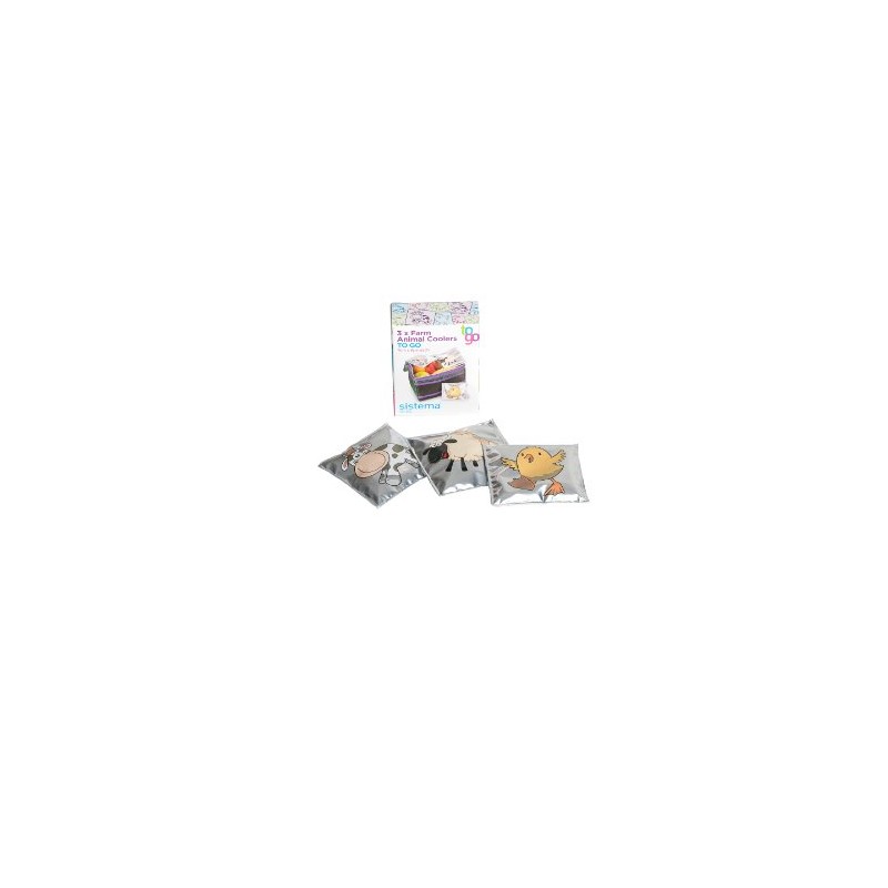 Sistema 1-Piece Animal Lunch Coolers - Silver