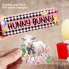 4 Pcs Easter Table Decorations Bunny Tiered Tray Decor Wooden