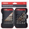 TIMCO Brad Point Wood Bit Set - Suitable on Hardwood,