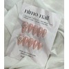 Glitter Nail•Wedding Nail Tip•Handmade Nail Tip - White Heart /