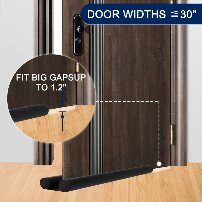 Adjustable Under Door Draft Stopper - Effectively Block Cold Air,