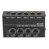 4 Channel Mixer Black Ultra Low Noise 4 Channel Compact