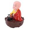 Musical Nodding Monk Figurine Decoration Moving Head Buddha Statue with