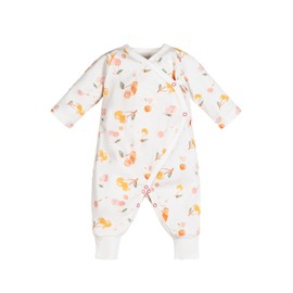 Under the Nile Organic Cotton Side Snap Kimono - Cherry Picking - 0-3 Months