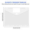 Pack of 14 A4 Document Wallets - Transparent Document Folder