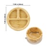PandaEar Bamboo Suction Feeding Set for Babies | Natural Wood