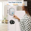 52HZ Fingerprint Door Lock, Keyless Entry Door Lock with Code,