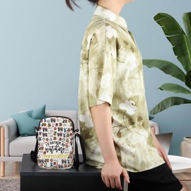 WCGXKO TV Show Inspired Zipper Makeup Bag Travel Bag for Mom Sister Best Friend Wife Aunt … (watching NEW1 CR)