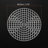 sourcing map 20Pcs Round Plastic Canvas Mesh Sheets 3.78 Inch/9.6cm