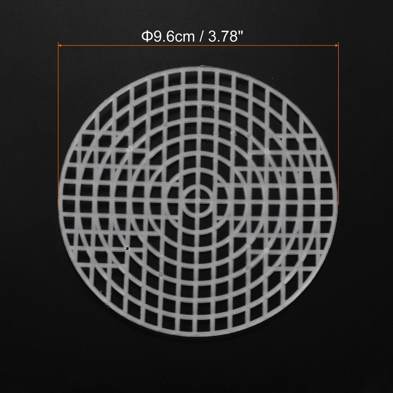 sourcing map 20Pcs Round Plastic Canvas Mesh Sheets 3.78 Inch/9.6cm