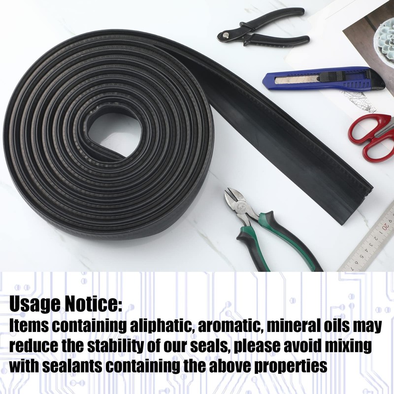 Tallew 2.6 Inch Rv Slide Out Seal Black Clip Rubber