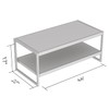 Safdie Coffee Sofa Table, 47.25" L x 23.25" W x