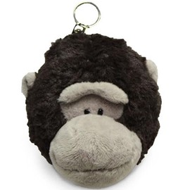 Generic Figure Pass Case Gorilla Pass Pouch Animal Cute Stylish Dog Card Case Stuffed Toy NICI, black