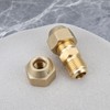 Briny River 2pcs Copper Pipe Extension Joint Connectors with Flare