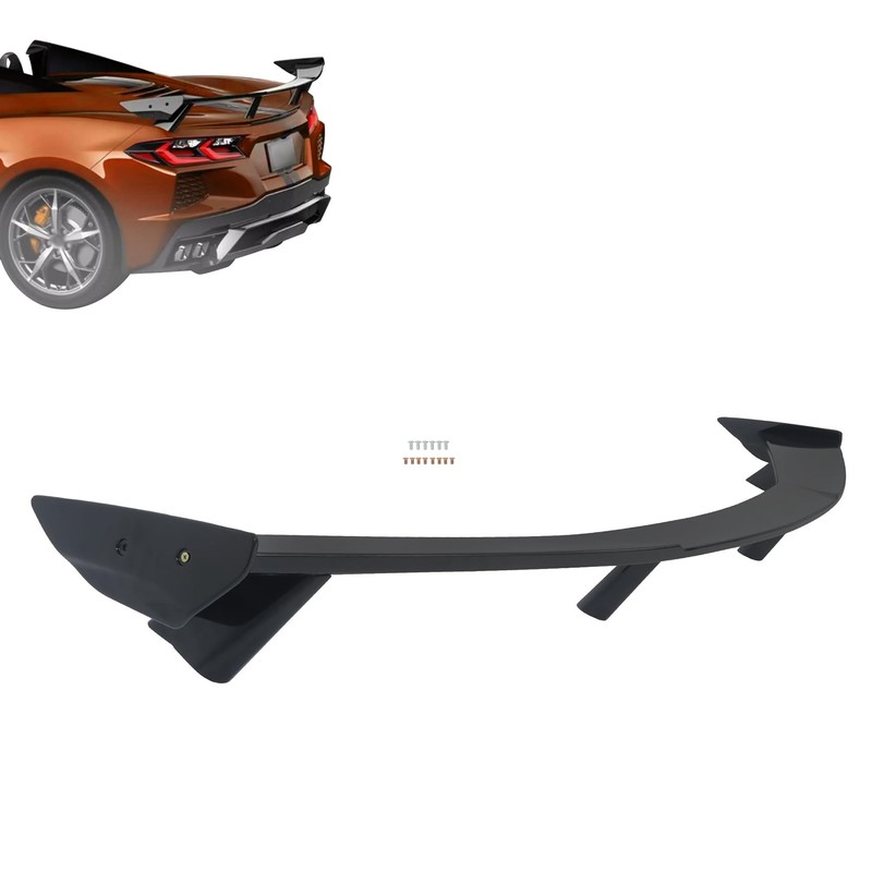 Rear Wing Lip Clear Coating Spoiler Replacement for Corvette C8