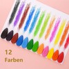 QZKJQDD 12 Colours Wax Crayons for Toddlers, Water Drop Colouring