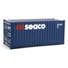 Walthers Scenemaster HO Scale Model of GE Seaco (Blue, White,
