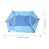 Outdoor Automatic Strut Hanging Parachute Cloth Mosquito Net AntiRollover Hammock(Sapphire