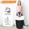 BlissTotes 90L Laundry Basket, Freestanding Laundry Hamper, Collapsible Dirty Clothes