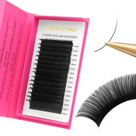 Eyelash Extensions 0.05mm Thickness Volume Lash Extensions C Curl Lashes Mix 13-20mm Pestañas Pelo a Pelo Matte Black Volume Lashes Soft Lash Trays Individual Lashes Professional Use(0.05-C,13-20mm)