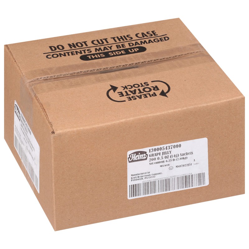 Heinz Grape Jelly Single Serve Packet (0.5 oz Packets, Pack