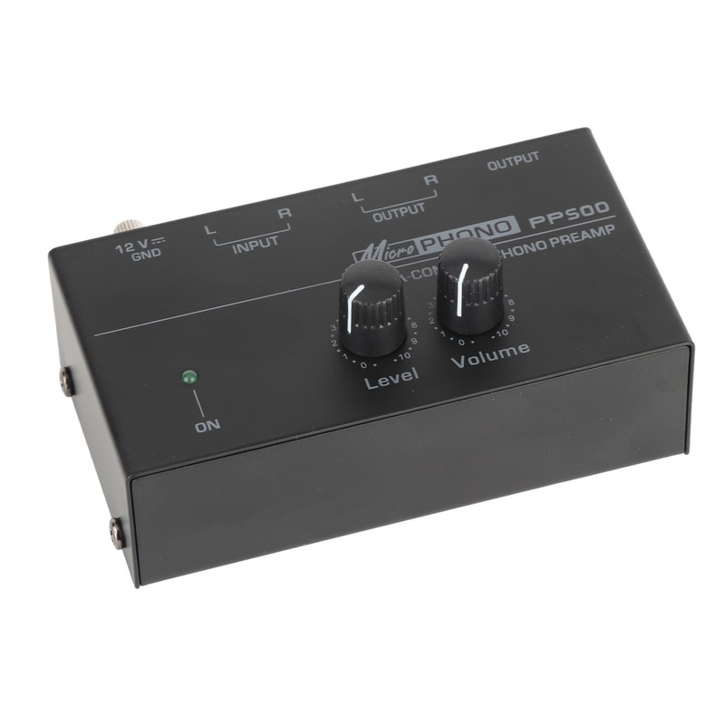 Phono Turntable Preamp Ultra Low Noise Independent Volume Control Phonograph