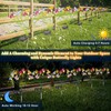 Vivideal Solar Garden Lights Outdoor, 2 Pack 16 LED Solar