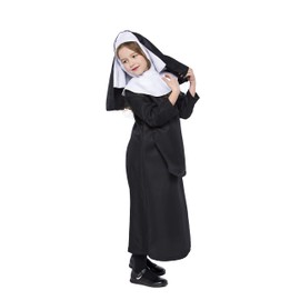 JUNDOMECY Halloween Cosplay, Children, Sister, Nun, Virgin, Girl, Costume, Halloween Costume, Kids, Monk, Pastor, Missionary, Maria, Choir, Children's Costume, Event, Party, School Festival, Cultural