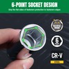 SK 1/2" Drive Socket Set, Deep Metric Sockets, 11-Piece 10-20mm,