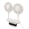 White Desktop Screen Fan with Adjusting Clip 3 Gear 360°