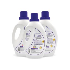 KUXTAL Liquid Laundry Detergent 3-Pack (202.8 fl oz) Biodegradable & Eco-Friendly With Natural Ingredients, Its Cleaning Power Is Deep With Minimum Effort, Wildflowers Scent.