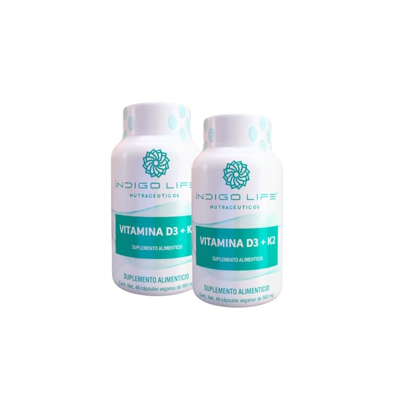 Pack 2 Frascos de Vitamina D3 + K2 – 40
