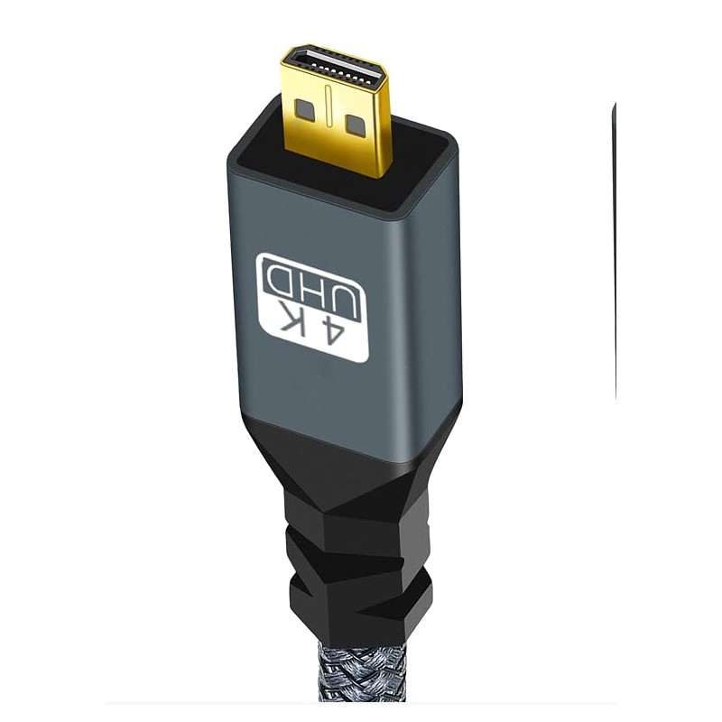 Twozoh Micro HDMI Macho to Hembra Cable Adapter, Micro HDMI