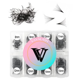 VAVALASH 600 Fans Premade Fans Eyelash Extensions 5D 6D 7D 8D 10D 12D 14D 16D 24D Premade Lash Fans 8-15mm Mixed Length Promade Loose Fans Thin Base Premade Volume Lash Extension(16D-0.03-D-8-15mm)