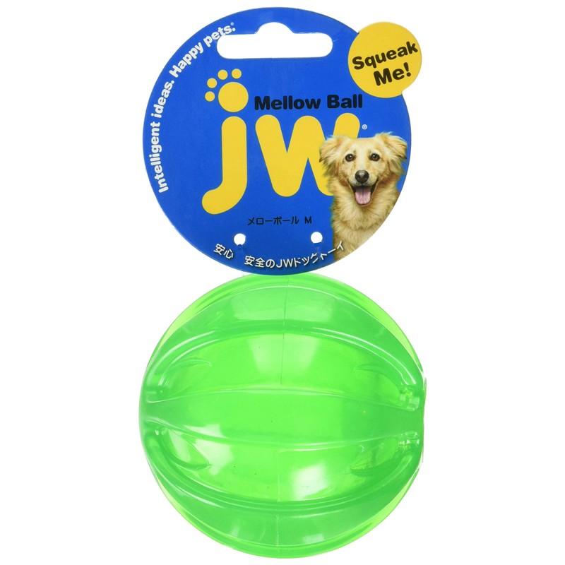 JW Pet Dog Toy Mellow Ball Medium Green
