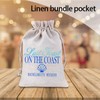 Bridal Drawstring Gift Bag for Beach Bachelorette Wedding Party Goody