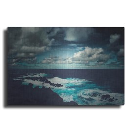 Luxe Metal Art 'Wild Atlantic' by Dirk Wustenhagen Metal Wall Art, 16" x 12"