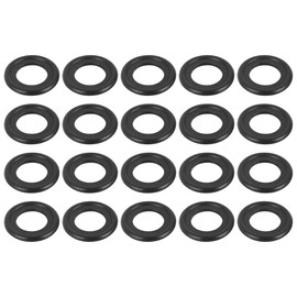 X AUTOHAUX M14 Rubber Oil Drain Plug Seals for Car Black Pack of 20