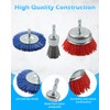 Rocaris 18 Pack Nylon Filament Abrasive Wire Brush Wheel &