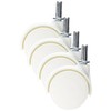 Iris Ohyama HGC-4 Long Chest Dedicated Caster Set, White