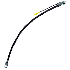 Sherco-Auto Black 20" 4 Gauge Side Terminal Battery Cable With Auxiliary Lead - Made in USA