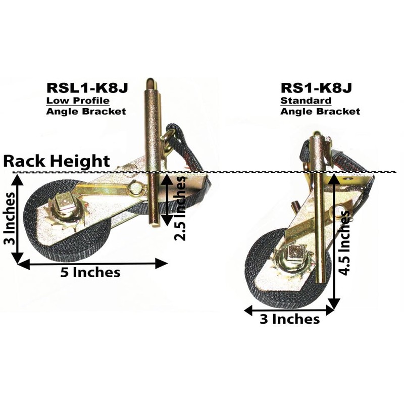 2 Pack, Rack-Strap, The Original Ladder Rack Tie-Downs, Right Angle