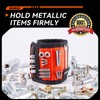 Magnetic Wristband for Tools With Coiled Lanyard, Lightweight Nylon Support