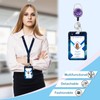 Retractable ID Badge Holder & Retractable Lanyard for Teacher, Nurse